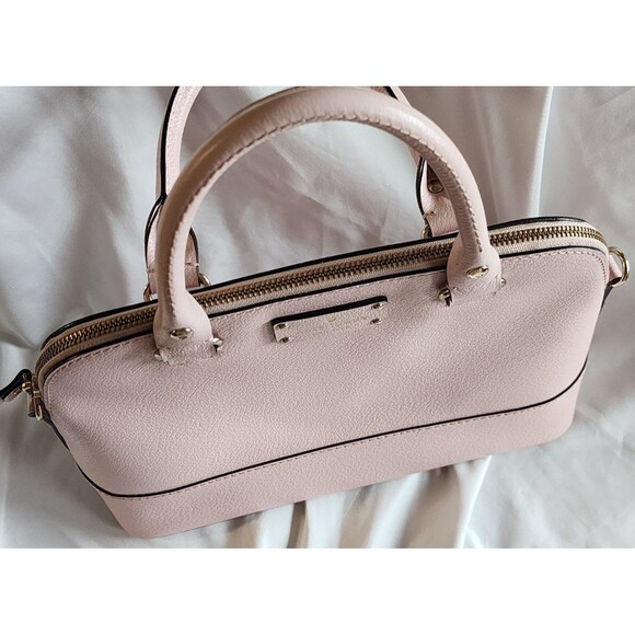 Kate Spade Wellesley Rachelle Satchel Bag Ballet Slipper Pink Leather Handbag - Picture 4 of 16